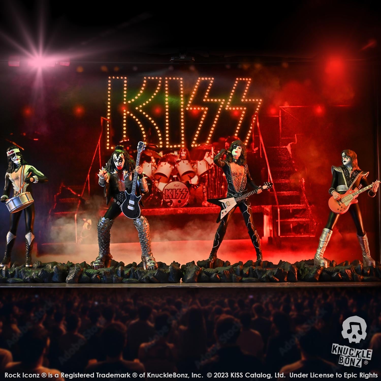 KISS Destroyer KnuckleBonz Statue Set